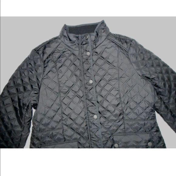 Lucky BRAND Black Quilted Insulated Barn Jacket - Picture 4 of 7
